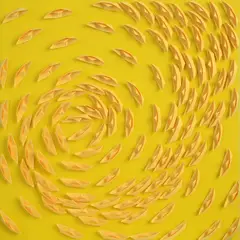Yellow Vortex by Riccardo Gusmaroli, 2026, On the back: signature. The work is registered in the Gusmaroli Archives under no., offered Jul 2026