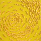 Riccardo Gusmaroli, Yellow Vortex, 2026, On the back: signature. The work is registered in the Gusmaroli Archives under no.