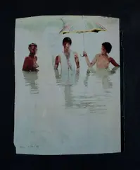 Rotella, Untitled, 1973, Signature and date lower left.