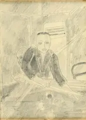 Billiard player by Tancredi Parmeggiani, 1947, On the back: exhibition labels Galleria Patrizia, offered Jul 2026