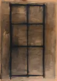 Piero Pizzi Cannella, Tunis, 1987, Date and title lower right. On the back: signature and date; Spirito Italiano label from Borroni collection with
