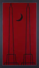 Franco Angeli, Traces, 1986, On the back: signature and title. The work is registered in the Franco Angeli Archives under no. P221020/1720.