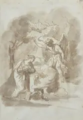 Cherubino Alberti, Annunciation, Expertise (in photocopy) Graphics European Center Of Fine Arts Archive Coleschi - Gambassi.