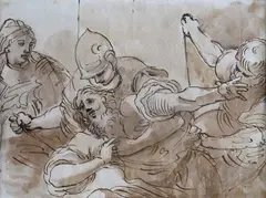 Cherubino Alberti, Martyrdom of a saint, Expertise (in photocopy) Graphics European Center Of Fine Arts Archive Coleschi - Gambassi.