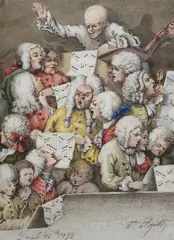 The choir by a William Hogarth, 1732, Signature bottom right; date bottom left. Bibliography:, offered May 2026