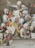 a William Hogarth, The choir, 1732, Signature bottom right; date bottom left. Bibliography: