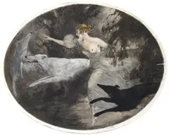 Louis Icart, Woman with greyhounds