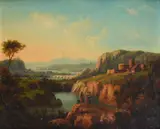 András Markó, Roman landscape, 1884, Signature and date lower left.