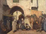 Mario Moretti Foggia, Street in the Arab Quarter in Cairo
