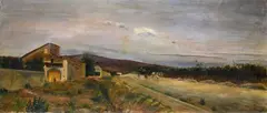 Adolfo Tommasi, Country road with carriage