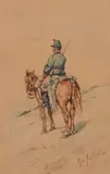 Soldier on horseback by Giovanni Fattori, offered May 2026