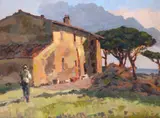 Carlo Domenici, Cottage and figure