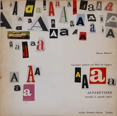 Alphabet according to the active method by Bruno Munari, Giulio Einaudi Editore, offered May 2026
