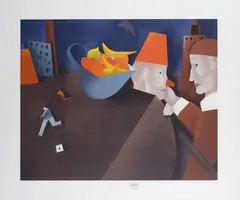Untitled by Emilio Tadini, Signature and edition at the bottom center., offered May 2026