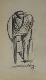 Primo Conti, Figure, 1969, Signature and date lower right.