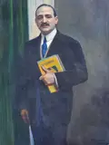 Arturo Noci, Portrait of Mr. Volterra, Oil on canvas