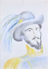 Aligi Sassu, Portrait of Luciano Manara, Chief of the Bersaglieri