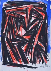 Vinicio Berti, Untitled, 1957, Signature and date lower right.