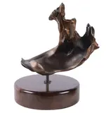 Francesco Somaini, Untitled, Bronze sculpture on a wooden base