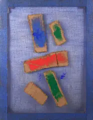 Salvatore Emblema, Untitled, 2005, On the back: signature and date. Authentication by Raffaella Auricchio