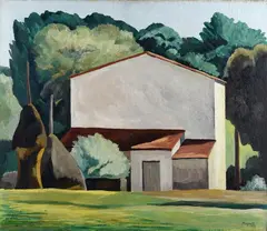Alberto Magnelli, The house in the pine forest, 1927