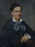 Filippo Carcano, Portrait of a Lady, 1870, Signature and date lower right.