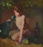 Eugenio Viti, Young man with bottles