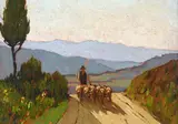 Countryside with flock by Giovanni Lomi, offered Mar 2026