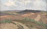 Casciana countryside by Giovanni Lomi, 1933, offered Mar 2026
