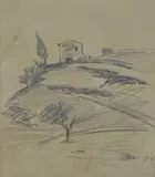 Tuscan farmhouse by Ottone Rosai, 1938, Signature and date lower right., offered Mar 2026