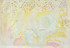 Franco Rognoni, Prelates, 1943, Signature and date lower right.