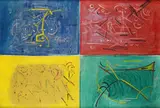 Roberto Crippa, Untitled, On the back: Galleria Pace label
