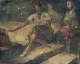 Boris Pastoukhoff, Woman painting