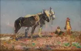 Beppe Ciardi, Rural scene, 1925