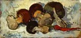 Giovanni Bartolena, Still life with mushrooms