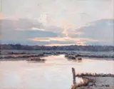 Lagoon in Maremma by Gino Romiti, 1936, Signature and date lower right., offered Feb 2026