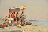 Gino Romiti, Bathers on the seafront