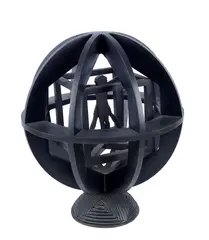 Imbalance by Mario Ceroli, 1987, Bronze sculpture, offered Feb 2026