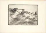 Ottone Rosai, Florentine hill, 1927