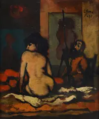 Figure by Fausto Maria Liberatore, 1979, Signature top right., offered Feb 2026