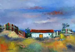 Shed and fences by Giovanni Omiccioli, 1958, offered Feb 2026