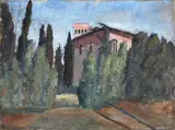 Giovanni Colacicchi, Farmhouse in the countryside