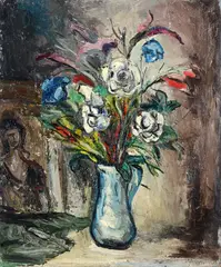 Vase of flowers by Antonio Corpora, 1943, Signature and date lower right., offered Feb 2026