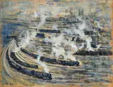 Zoran Mušič, Train station
