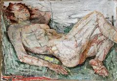 Fausto Pirandello, Lying nude