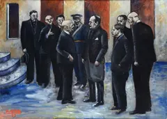 Meeting in Gardone by Ottone Rosai, 1933, offered Feb 2026