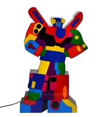 Marco Lodola, Robot, On the back: signature and title. Bibliography: