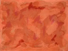 Giulio Turcato, Iridescent orange, 1988