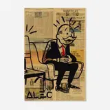 Alec Monopoly, Untitled, 2012, Signature lower left