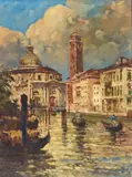 Achille Dovera, View of the Church of San Geremia and Santa Lucia in Venice